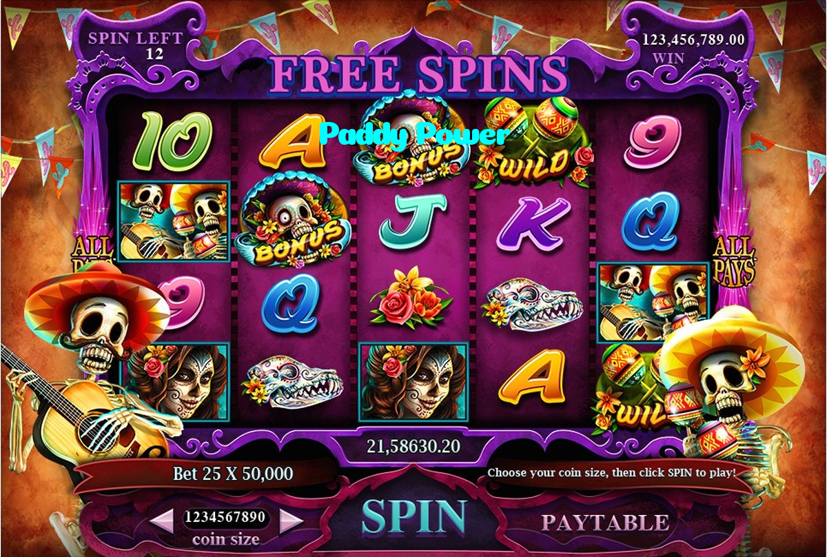 Paddy Power casino presented on mobile device in Pakistan with slots and live games